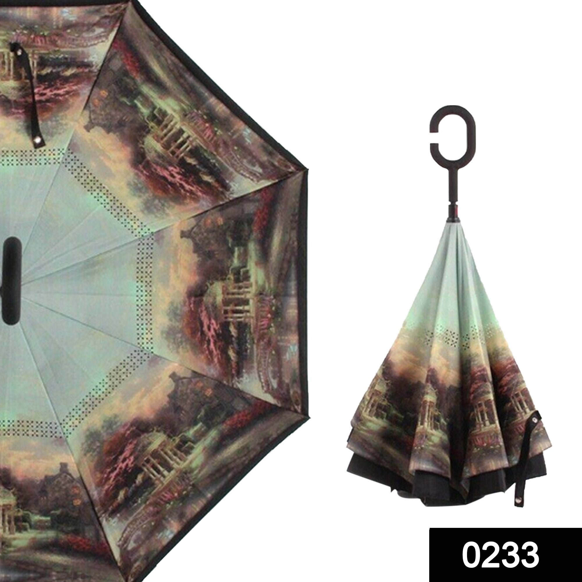 0233 Travel Windproof Umbrella (Reverse Umbrella) - SkyShopy 0233 Travel Windproof Umbrella (Reverse Umbrella) - SkyShopy